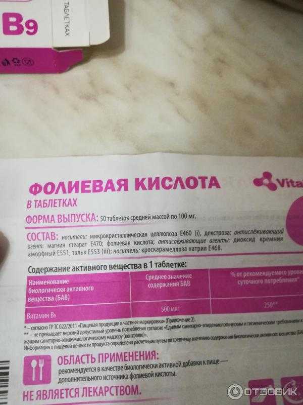 Польза фолиевой кислоты в первом триместре