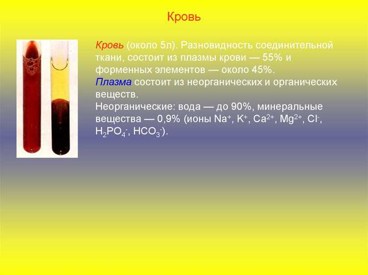 Реакция крови на изменение температурного режима